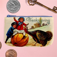 Vintage Thanksgiving Large Coin Purse by Valentinaart