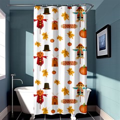 Thanksgiving Shower Curtain 36  X 72  (stall)  by Valentinaart