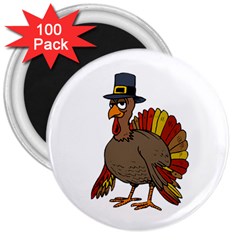 Thanksgiving Turkey  3  Magnets (100 Pack) by Valentinaart