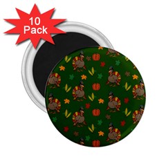 Thanksgiving Turkey  2 25  Magnets (10 Pack)  by Valentinaart