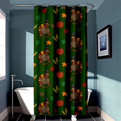 Thanksgiving Turkey  Shower Curtain 36  X 72  (stall)  by Valentinaart