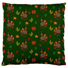 Thanksgiving Turkey  Large Cushion Case (two Sides)