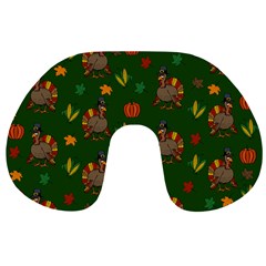 Thanksgiving Turkey  Travel Neck Pillows by Valentinaart