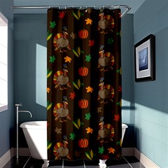 Thanksgiving Turkey  Shower Curtain 36  X 72  (stall)  by Valentinaart