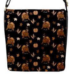 Thanksgiving Turkey  Flap Messenger Bag (s) by Valentinaart