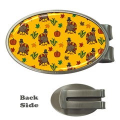 Thanksgiving Turkey  Money Clips (oval) 