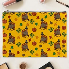 Thanksgiving Turkey  Cosmetic Bag (xxxl)  by Valentinaart