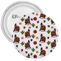 Thanksgiving Turkey  3  Buttons by Valentinaart