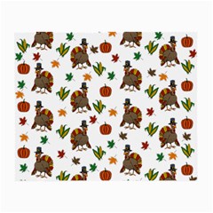 Thanksgiving Turkey  Small Glasses Cloth (2-side) by Valentinaart