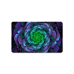 Beautiful Purple & Green Aeonium Arboreum Zwartkop Magnet (Name Card)