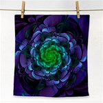 Beautiful Purple & Green Aeonium Arboreum Zwartkop Face Towel Front