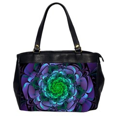 Beautiful Purple & Green Aeonium Arboreum Zwartkop Office Handbags (2 Sides)  by jayaprime