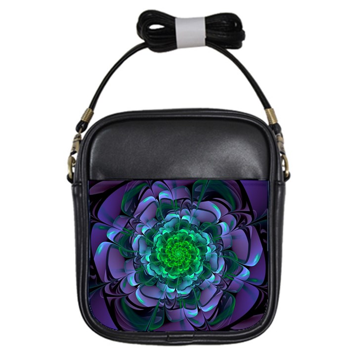 Beautiful Purple & Green Aeonium Arboreum Zwartkop Girls Sling Bags