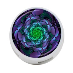 Beautiful Purple & Green Aeonium Arboreum Zwartkop 4-port Usb Hub (one Side) by jayaprime