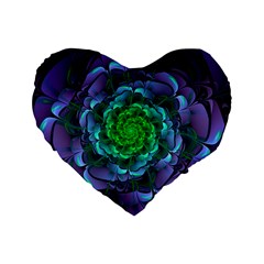 Beautiful Purple & Green Aeonium Arboreum Zwartkop Standard 16  Premium Heart Shape Cushions by jayaprime