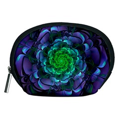 Beautiful Purple & Green Aeonium Arboreum Zwartkop Accessory Pouches (medium)  by jayaprime