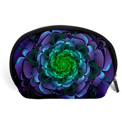 Beautiful Purple & Green Aeonium Arboreum Zwartkop Accessory Pouches (large)  by jayaprime