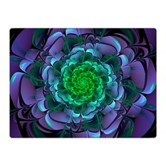 Beautiful Purple & Green Aeonium Arboreum Zwartkop Double Sided Flano Blanket (mini)  by jayaprime