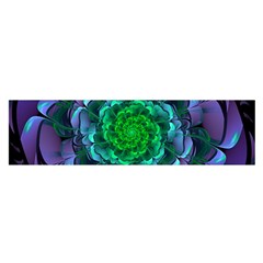 Beautiful Purple & Green Aeonium Arboreum Zwartkop Satin Scarf (oblong) by jayaprime