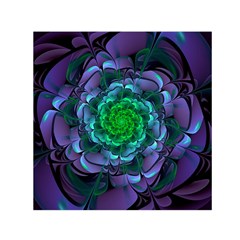 Beautiful Purple & Green Aeonium Arboreum Zwartkop Small Satin Scarf (Square)