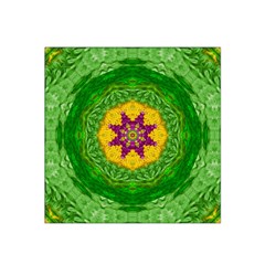 Feathers In The Sunshine Mandala Satin Bandana Scarf by pepitasart