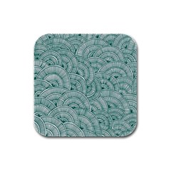 Design Art Wesley Fontes Rubber Square Coaster (4 Pack) 