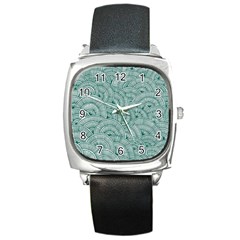 Design Art Wesley Fontes Square Metal Watch by wesleystores