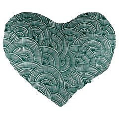 Design Art Wesley Fontes Large 19  Premium Heart Shape Cushions by wesleystores