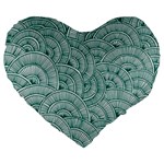 Design Art Wesley Fontes Large 19  Premium Flano Heart Shape Cushions Front