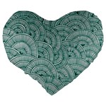 Design Art Wesley Fontes Large 19  Premium Flano Heart Shape Cushions Back