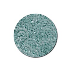 Design Art Wesley Fontes Rubber Round Coaster (4 Pack) 