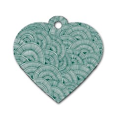 Design Art Wesley Fontes Dog Tag Heart (two Sides) by wesleystores