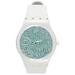 Design Art Wesley Fontes Round Plastic Sport Watch (m) by wesleystores