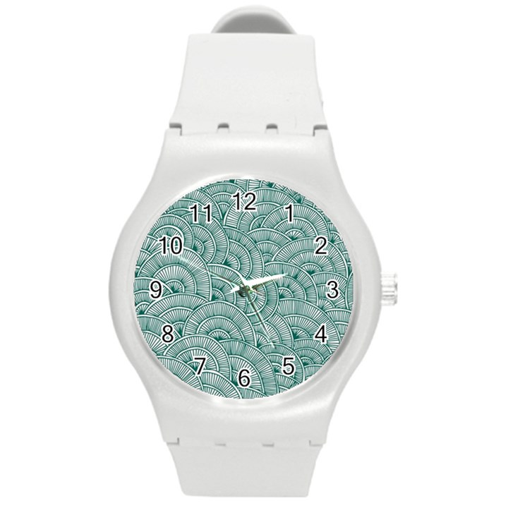 Design Art Wesley Fontes Round Plastic Sport Watch (M)