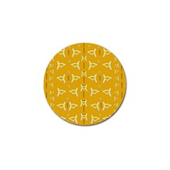 Fishes Talking About Love And   Yellow Stuff Golf Ball Marker by pepitasart