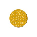 Fishes Talking About Love And   Yellow Stuff Golf Ball Marker (4 pack) Front