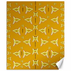 Fishes Talking About Love And   Yellow Stuff Canvas 8  X 10  by pepitasart