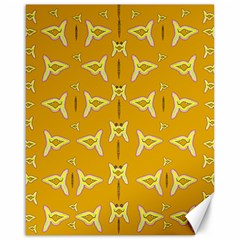 Fishes Talking About Love And   Yellow Stuff Canvas 16  X 20   by pepitasart