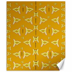 Fishes Talking About Love And   Yellow Stuff Canvas 20  X 24   by pepitasart