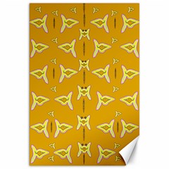 Fishes Talking About Love And   Yellow Stuff Canvas 20  X 30   by pepitasart