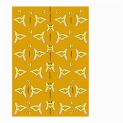 Fishes Talking About Love And   Yellow Stuff Small Garden Flag (two Sides) by pepitasart