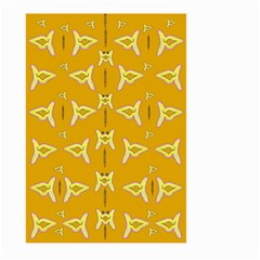 Fishes Talking About Love And   Yellow Stuff Large Garden Flag (two Sides) by pepitasart