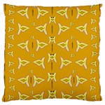 Fishes Talking About Love And   Yellow Stuff Large Cushion Case (Two Sides) Front