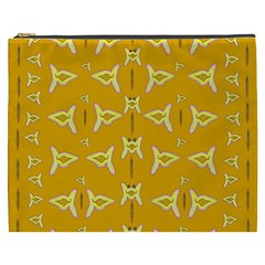 Fishes Talking About Love And   Yellow Stuff Cosmetic Bag (xxxl)  by pepitasart