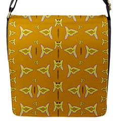 Fishes Talking About Love And   Yellow Stuff Flap Messenger Bag (s) by pepitasart