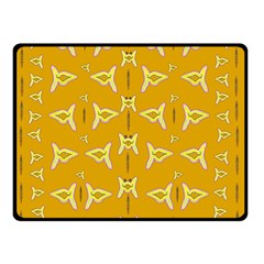 Fishes Talking About Love And   Yellow Stuff Double Sided Fleece Blanket (small)  by pepitasart