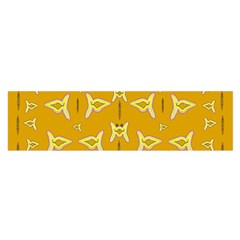 Fishes Talking About Love And   Yellow Stuff Satin Scarf (oblong) by pepitasart