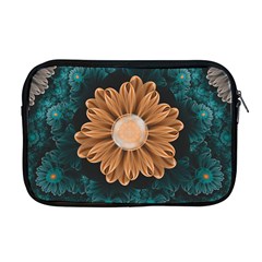 Beautiful Paradise Chrysanthemum of Orange and Aqua Apple MacBook Pro 17  Zipper Case