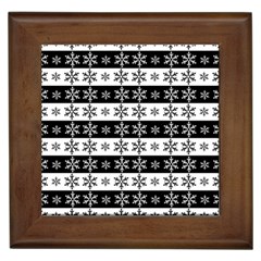 Snowflakes - Christmas pattern Framed Tiles