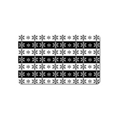 Snowflakes - Christmas pattern Magnet (Name Card)